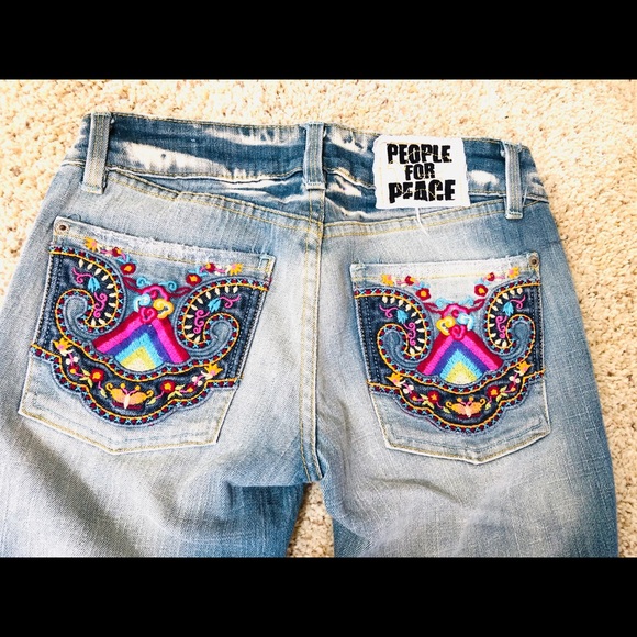 people for peace jeans